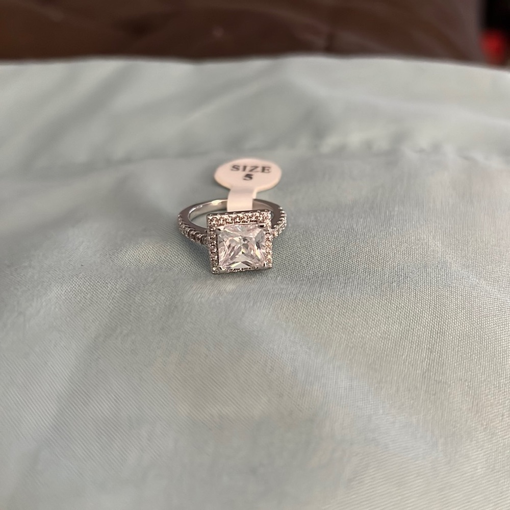 CZ Square Ring